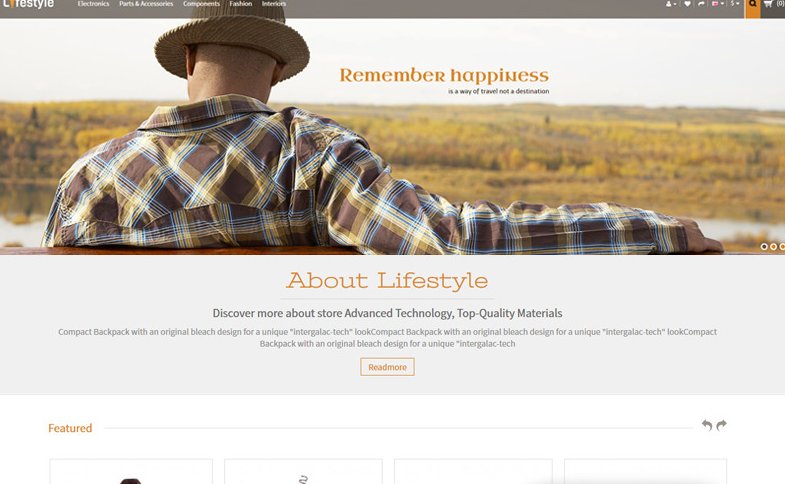 Lifestyle - Fashion Accessories Store OpenCart Template