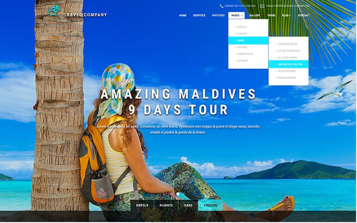 Travel Booking Website Template
