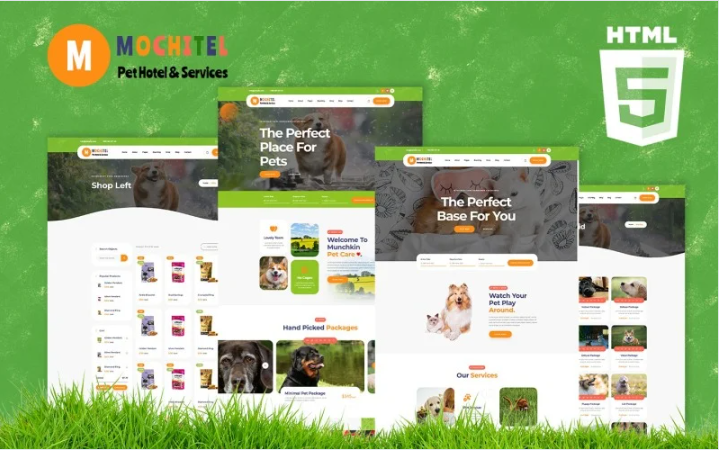 Motchitel Pet Care Shop And Services HTML5 Template