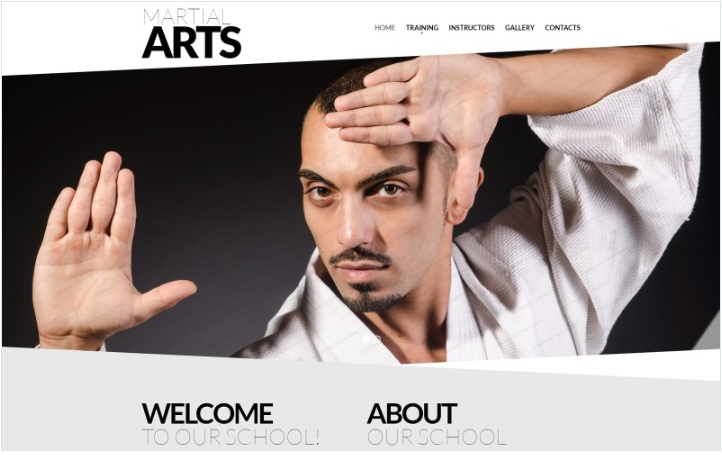 Martial Arts Responsive Website Template