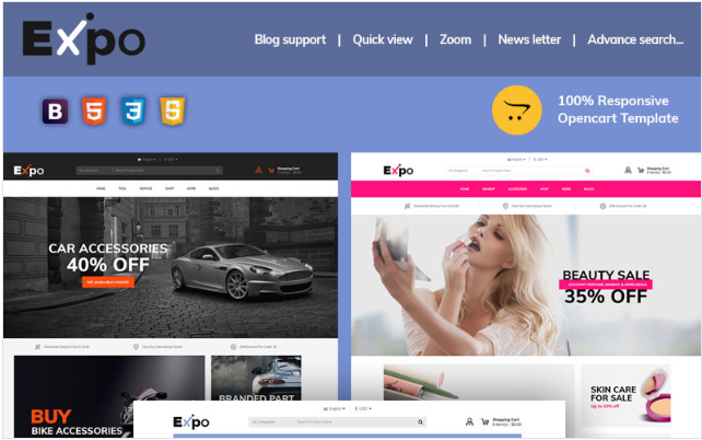 Expo - Multipurpose OpenCart Template
