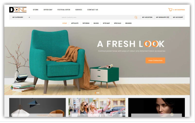 D-one Mega Store OpenCart Template