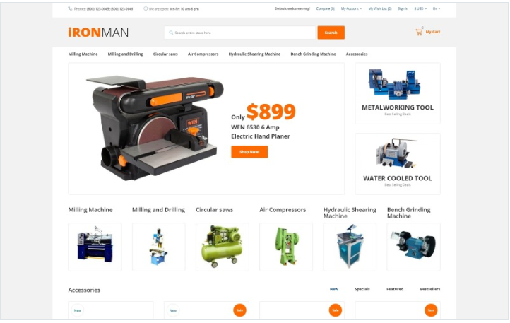 IronMan OpenCart Template