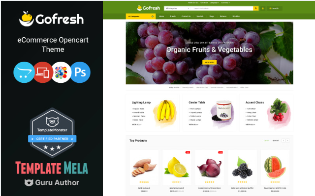 Gofresh - Grocery Store OpenCart Template