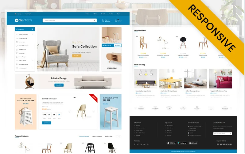 Martech - Furniture Store OpenCart Template
