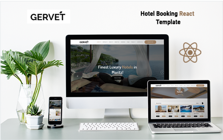 Gervet - Hotel Booking React Template