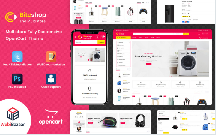 Biteshop - Electronic Store OpenCart Template