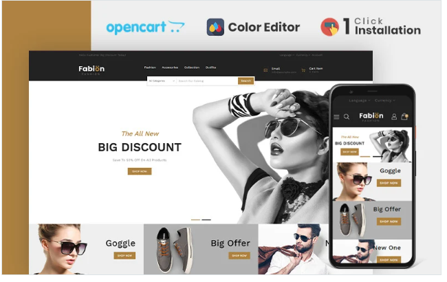 Fabion Fashion Store OpenCart Template