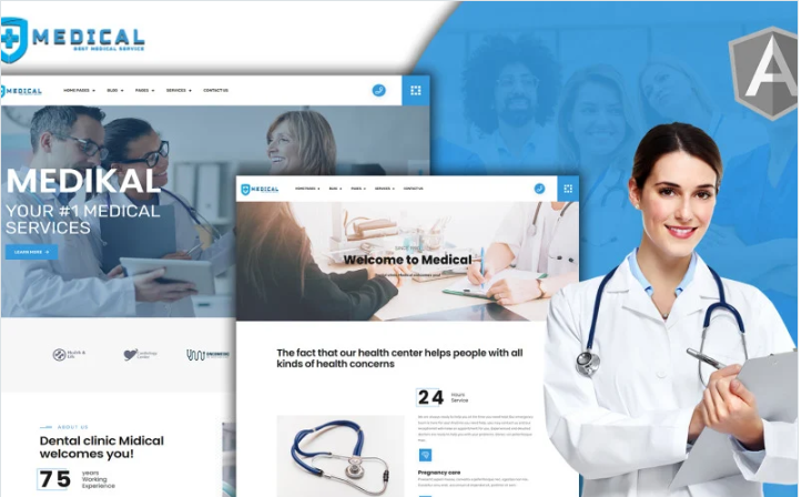 MediKal-Medical Angular Template