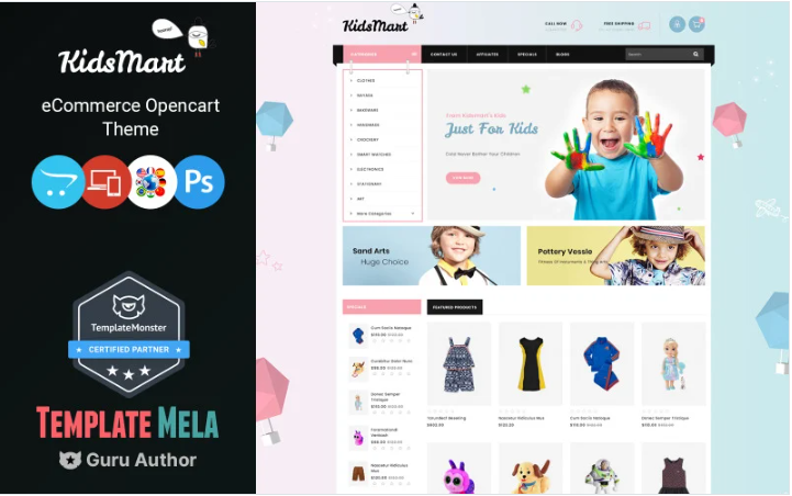 Kids Mart Shop OpenCart Template