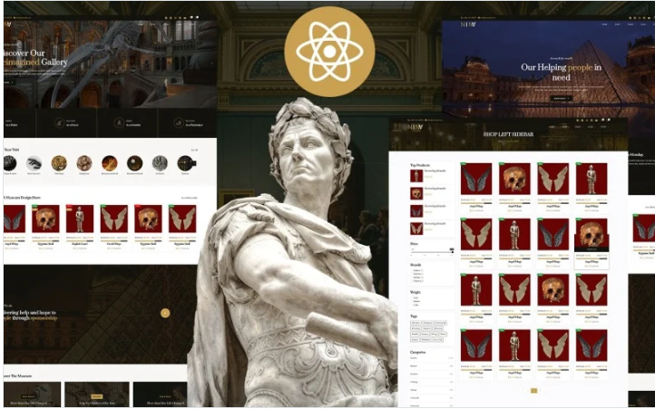 Nina Museum and Artists Gallery React Template