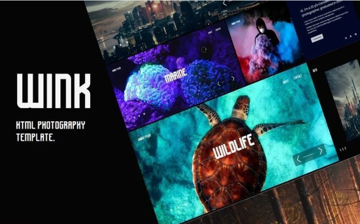 WINK - Photographer Portfolio Bootstrap Template