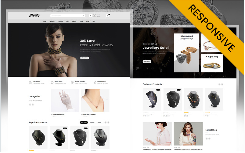 Novelty - Jewelry Store OpenCart Template