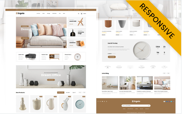 Ergola - Furniture Store OpenCart Template