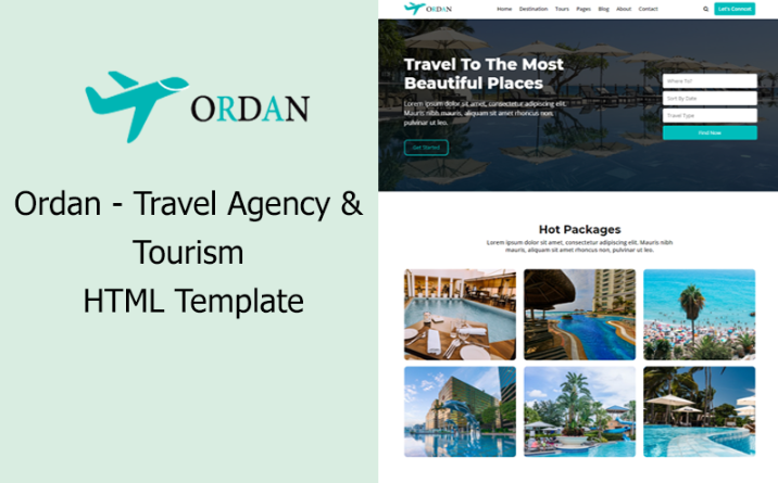 Ordan – Travel Agency & Tourism HTML Template