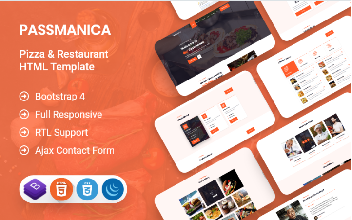 Passmanica - Restaurant HTML Template