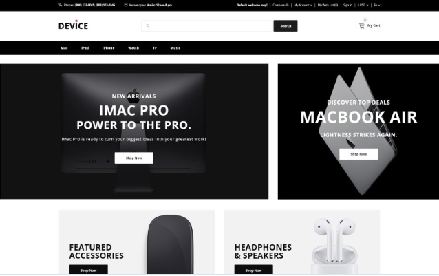 Device - Gadget OpenCart Template