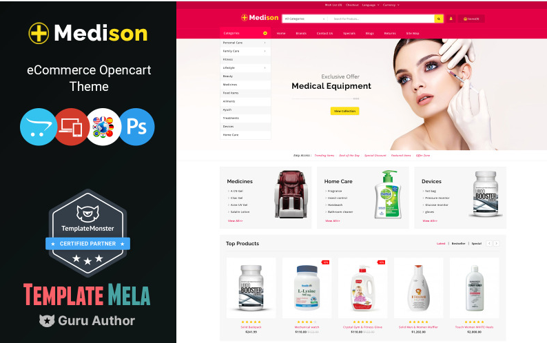 Medistar Multipurpose OpenCart Template
