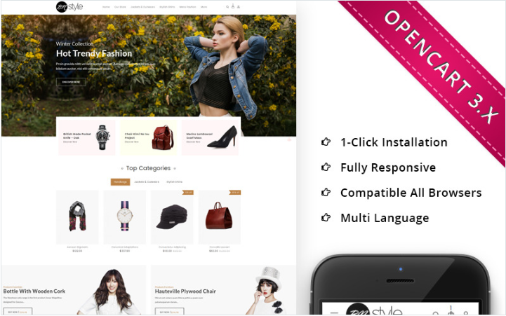 BM Style - The Fashion Store OpenCart Template