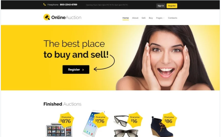 Online Auction - Auction Responsive Clean HTML Website Template