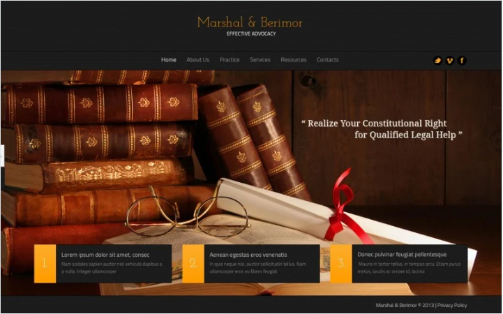 Law Firm Website Template