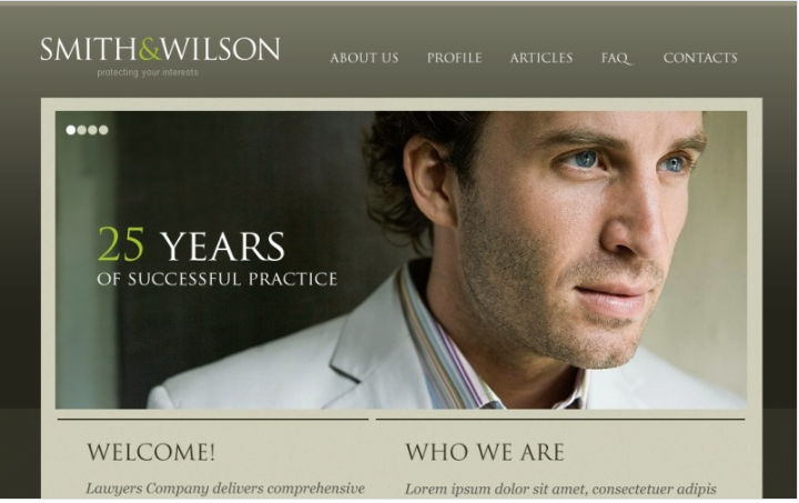 Lawyer Responsive Website Template