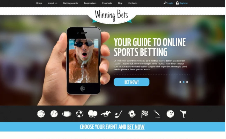 Online Betting Responsive Website Template