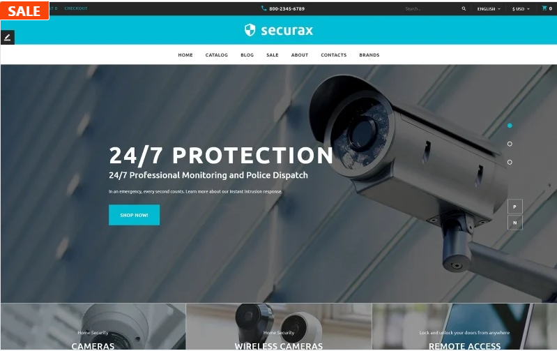Securax - Security Equipment Store Responsive OpenCart Template