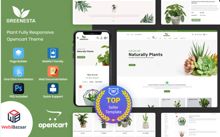 Greenesta Organic - Food & Grocery Store OpenCart Template