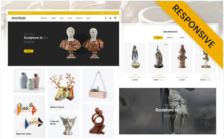 Convass - Art Gallery Store OpenCart Template