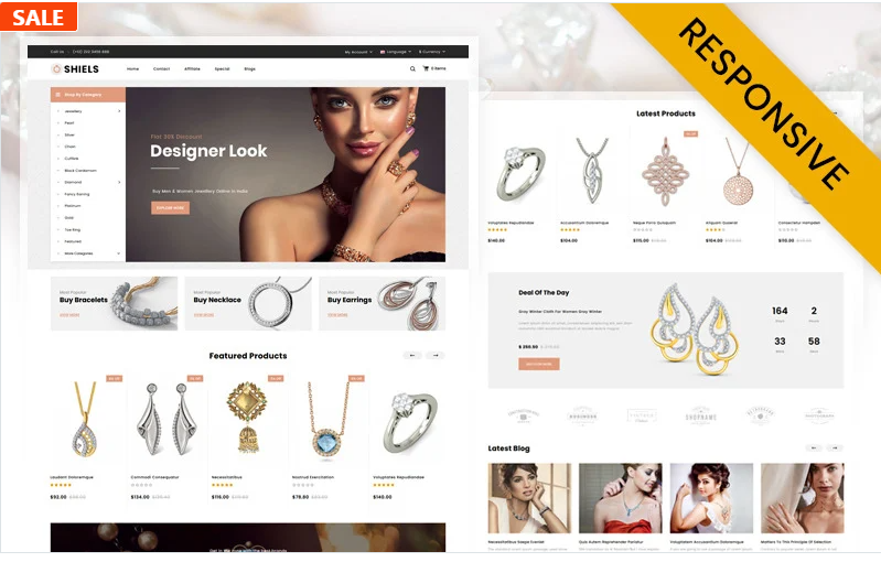 Shiels - Jewelry Store OpenCart Template