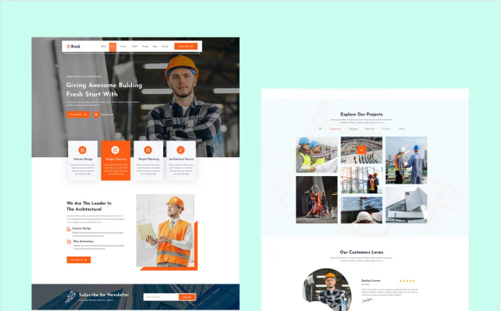 Rimk-Construction Website Template