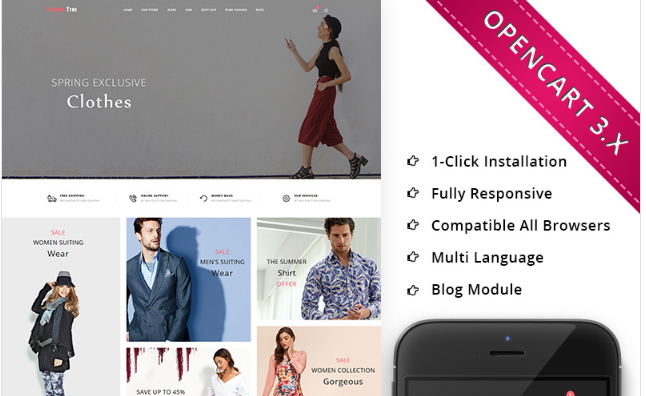 Fashion True Store Responsive OpenCart Template