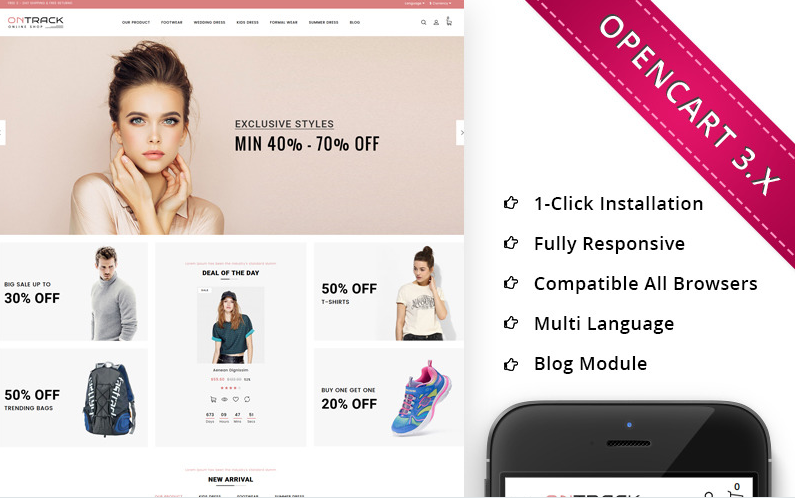 Ontrack Fashion Responsive OpenCart Template