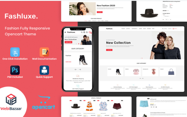 Fashluxe - Multipurpose Modular Opencart Theme