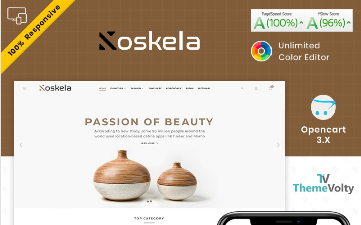 Koskela - Furniture Store OpenCart Template