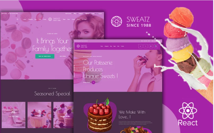 Sweatz - Sweats React Template