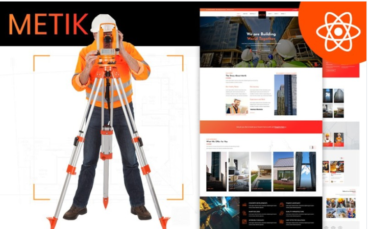 Metik Construction Company React Template