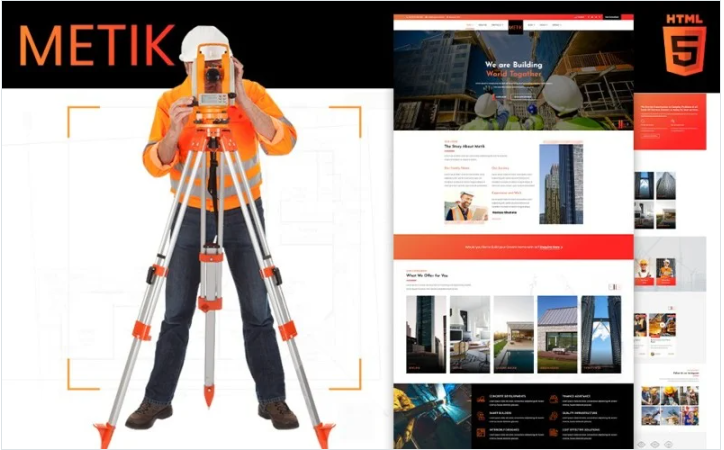 Metik | Construction HTML5 Website Template