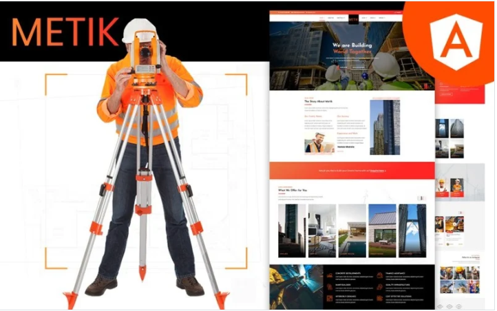 Metik Ultimate Construction Company Angular Template