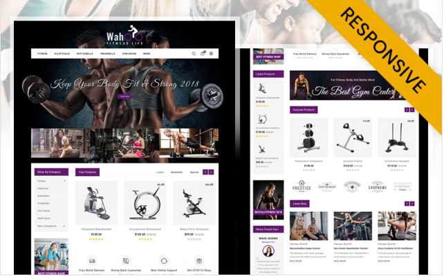 Fitness Life - Gym Equipment Store OpenCart Template