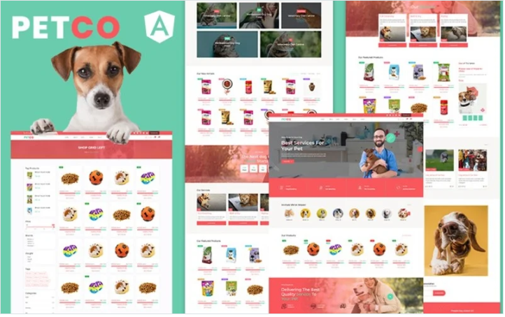 Petco | Pet Shelter and Animal Shop Angular JS Template