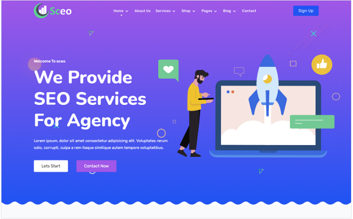 Sceo - SEO and Digital Marketing Agency Website Template