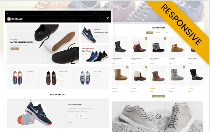 Bootlace Shoes Store OpenCart Template