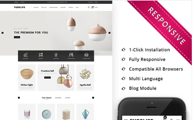 Furelife - The Furniture Shop Responsive OpenCart Template