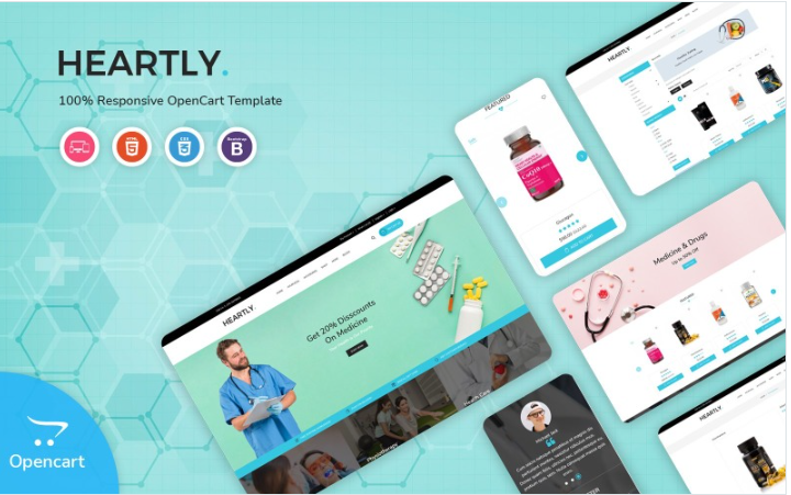 Heartly OpenCart Template