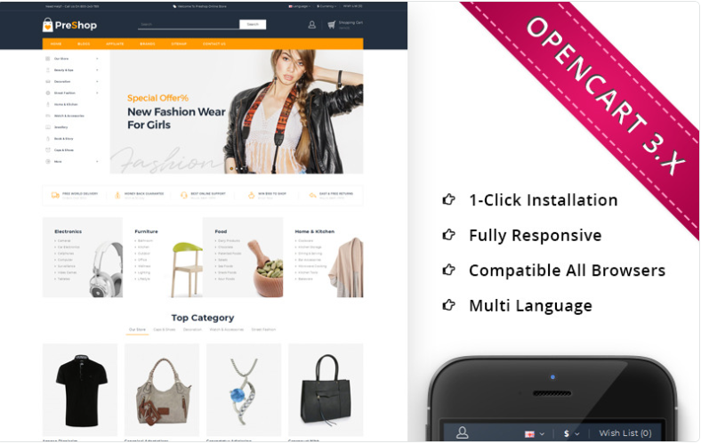 LeeShop Mega Store - Responsive OpenCart Template