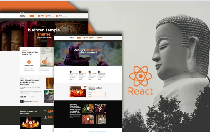 Templezen - Temple React Website template