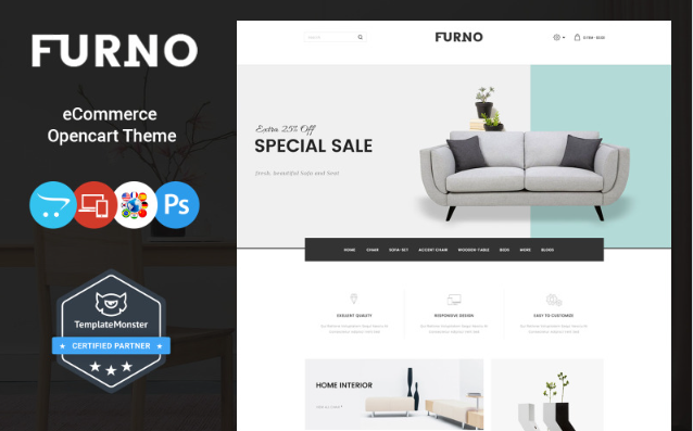 Furnu Furniture Responsive OpenCart Template