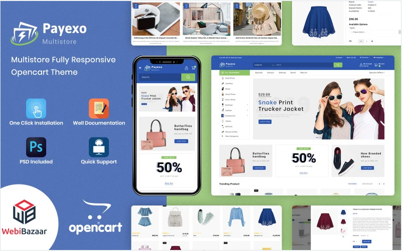 Payexo The Best Fashion Store OpenCart Template